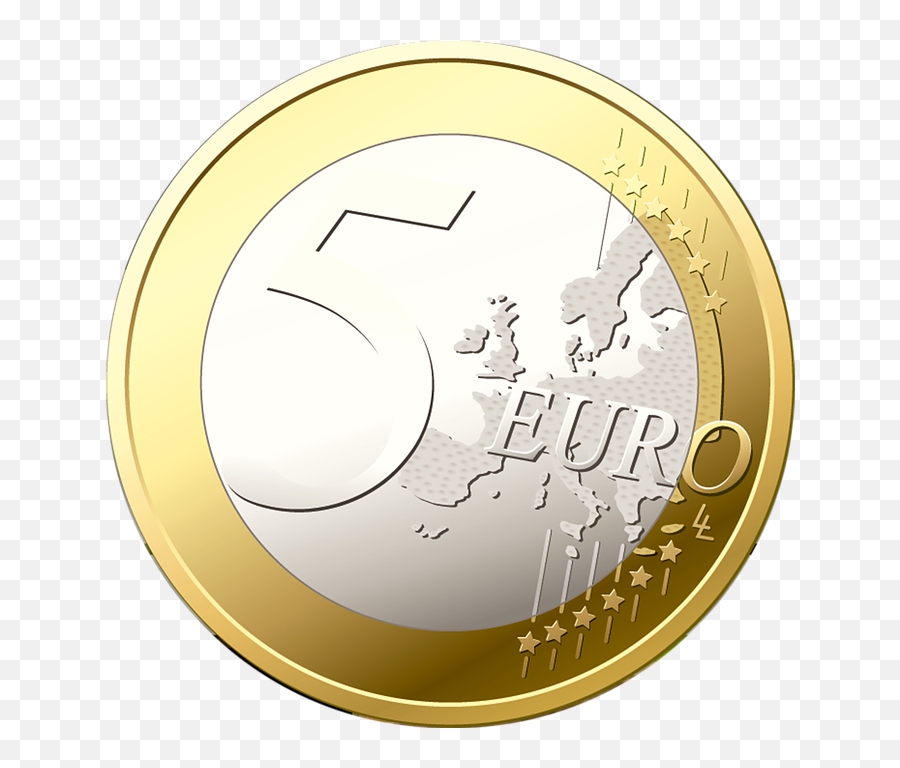 Money Face Emoji - Size 5 Euro Coins,Money Face Emoji
