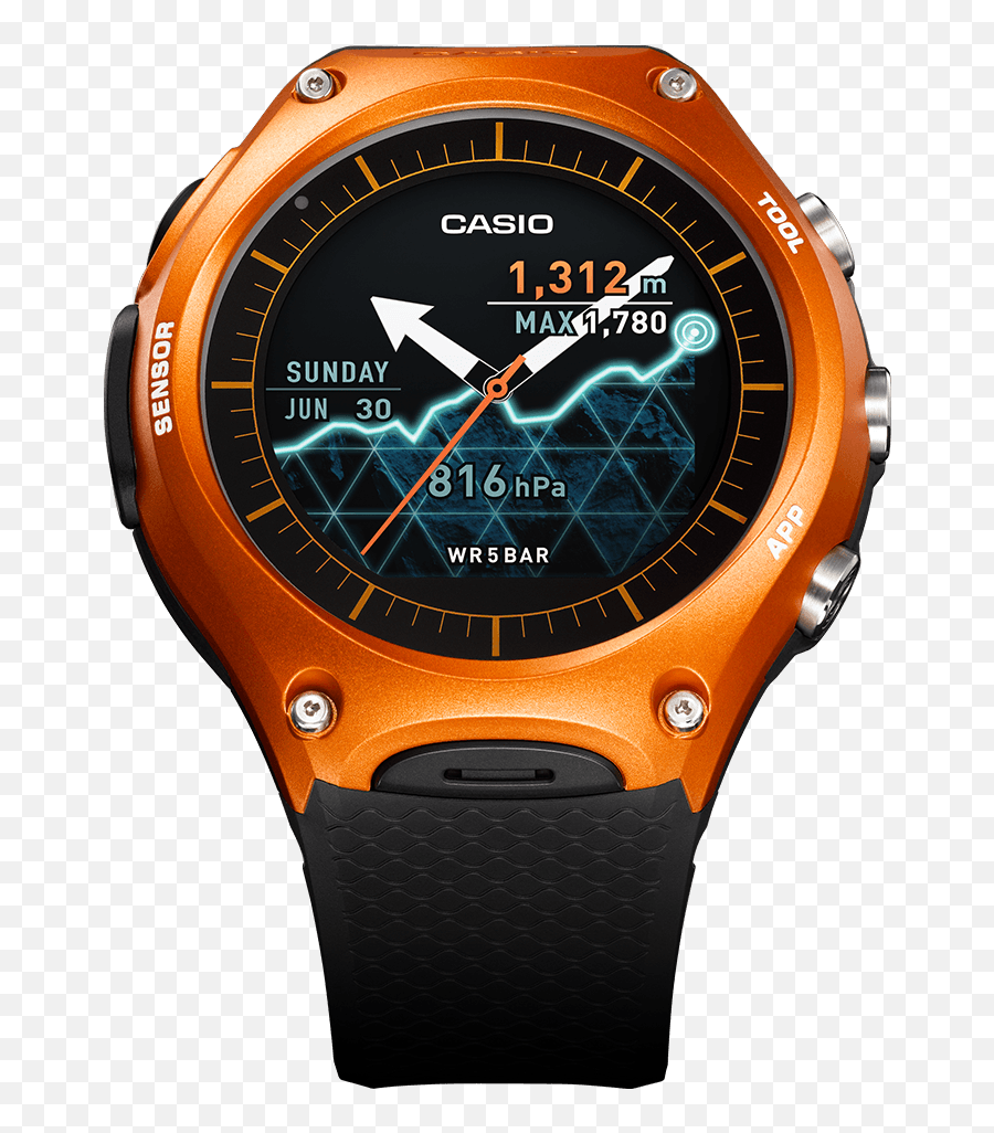 Smart Outdoor Watch Wsd - F10 Casio Casio Protrek Wsd F10 Emoji,Drawing Emojis On Android Wear