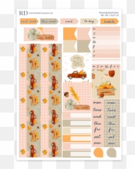 Hobonichi Cousin Weekly - Thanksgiving Mini Kit Emoji,Emoji Birthday Planners