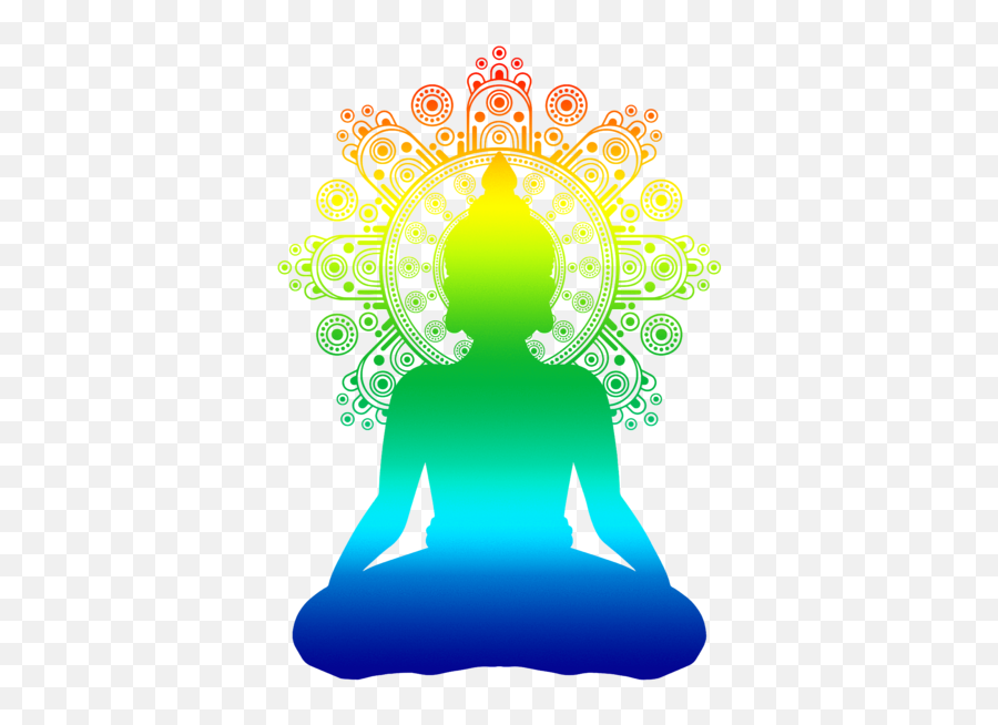 Buddha On Bohemian Mandala Spiritual Om New Age Buddhist Emoji,Zen Buhddism Emoticons For Iphone