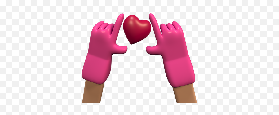 Premium Hand Holding A Heart 3d Illustration Download In Png Emoji,New Google Emoji Hand Heart