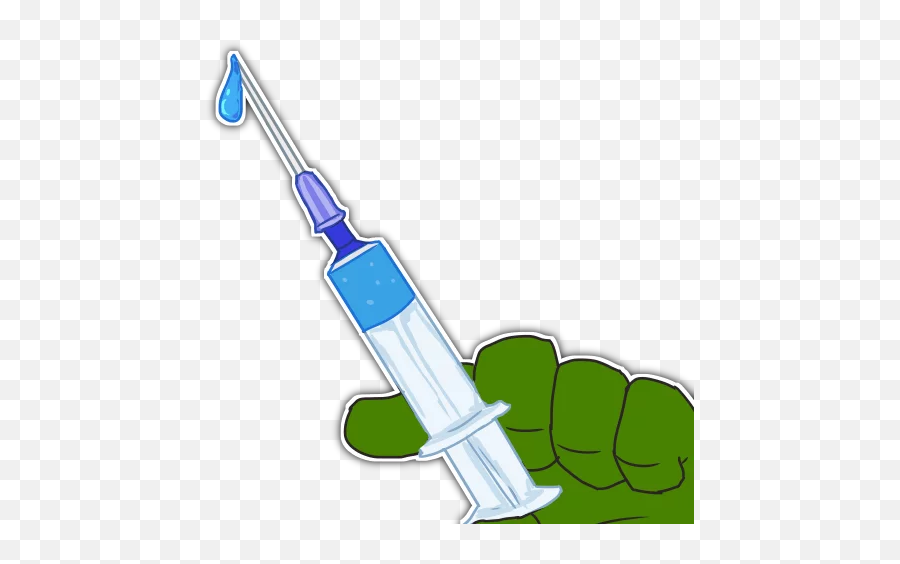 Telegram Sticker From Rare Pepe Party Pack Emoji,Syringe Needle Emoji