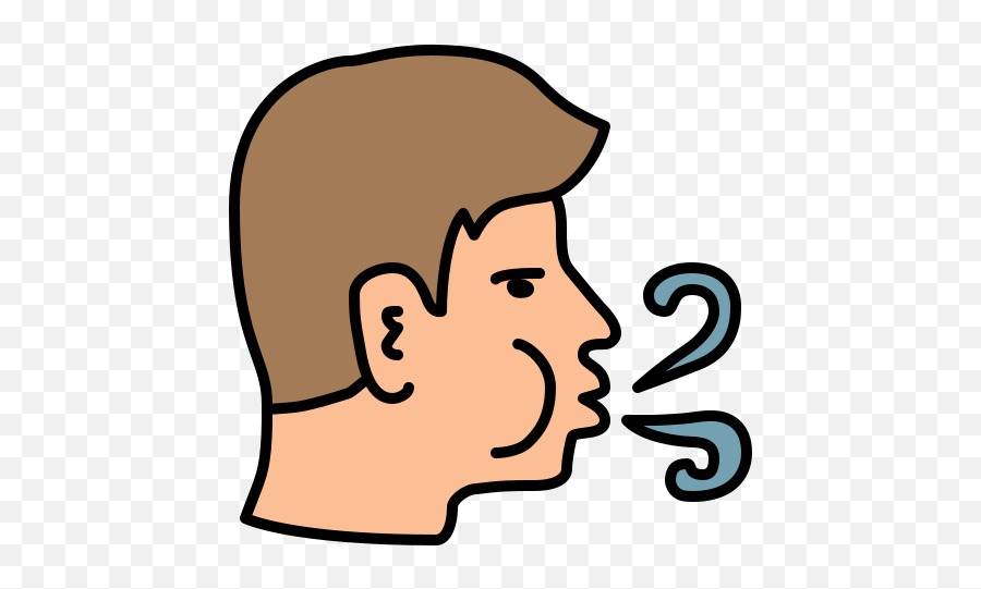 Blow Icon In Doodle Style Emoji,Blow Steam Emoji