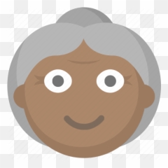 Elderly Grandma Grandmother Nursing - Happy Emoji,Grandma Emoji