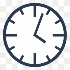 Alarm Clock Clip Art - Simple Clock Cliparts Png Download Clock Clipart Transparent Background Emoji,Clock Emoji