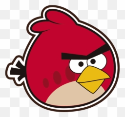 Red Angry Bird Clipart - Angry Bird Without Background Emoji,Angry Bird Emoticon Facebook