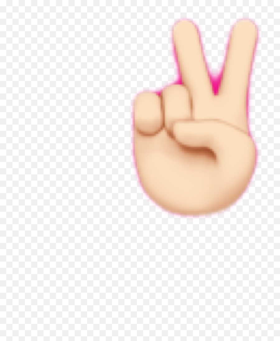 Emoji Peace Allright Good Sticker - Sign Language,Peace Finger Emoji