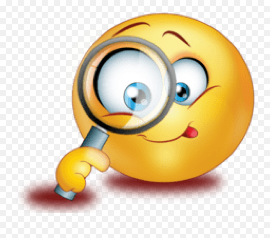 Emoji Dear Boss I Quit - Cartoon Magnifying Glass Emoji,Dear Emoji