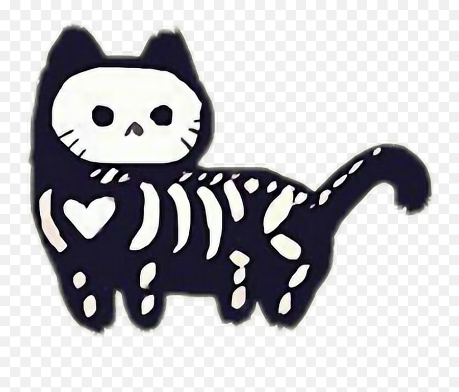 Cute Kawaii Cat Halloween Sticker By Raven - Halloween Nkim Emoji,Halloween Cat Emoji