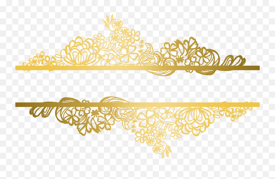 Download Adobe Chinese Gold Illustrator Pattern Motif Lace - Border Gold Lace Png Emoji,Emoji Lunar New Year Golden Pig