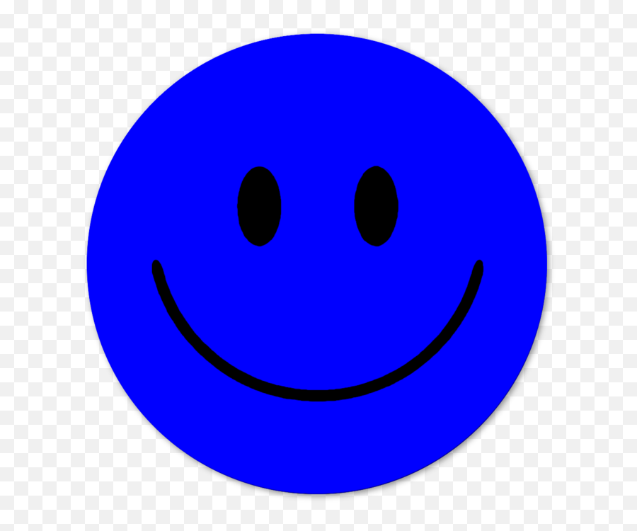 Blue Smiley - Face Blue Smiley Face Clip Art Smiley Emsa Emoji,Smiling Emoji