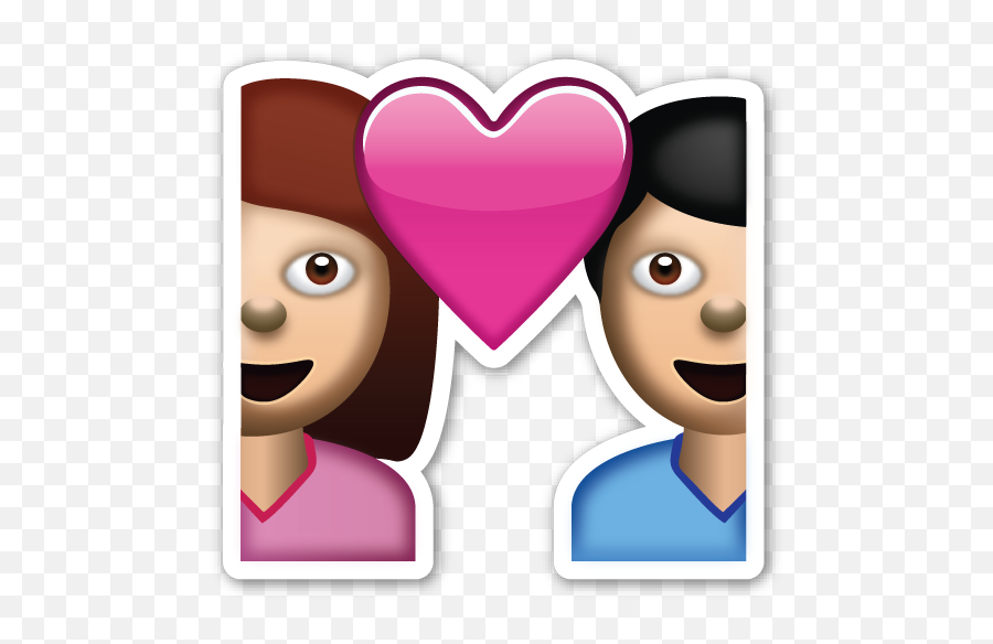 Emoticones Emoji - Pareja Emojis De Enamorados,Stone Head Emoji