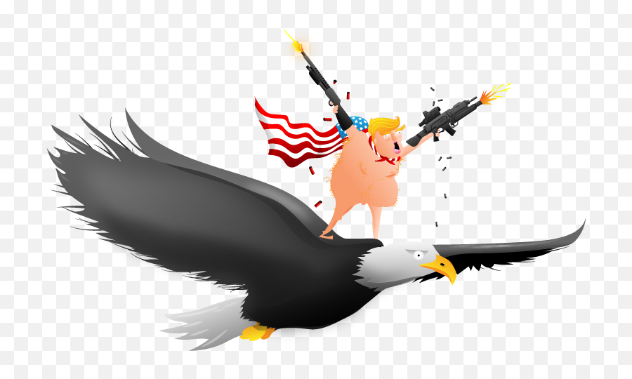 Falcon Clipart American Eagle Falcon - Transparent Donald Trump Emoji,Eagle Emoji