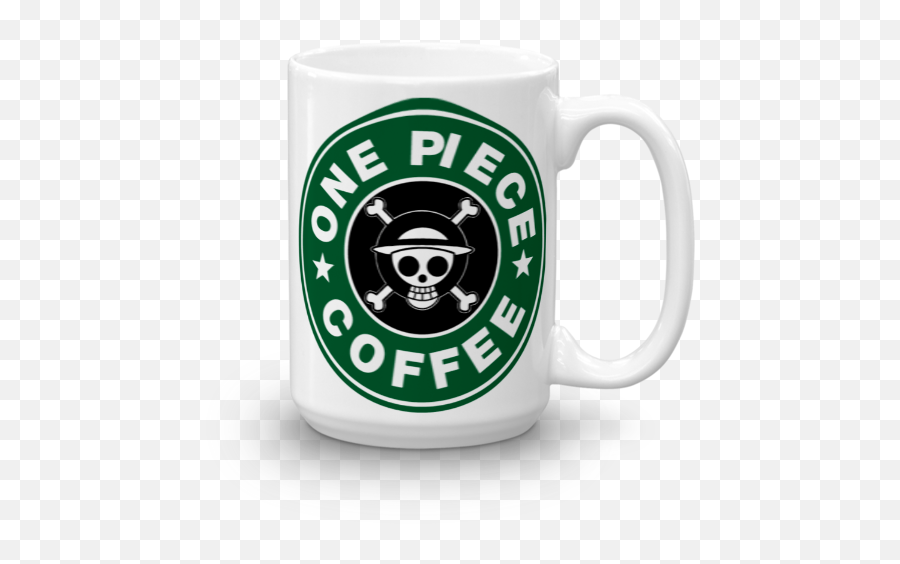One Piece Starbucks Inspired Coffee Tea - One Piece Flag Emoji,Emojis Drinking Coffee Reading Newspaper