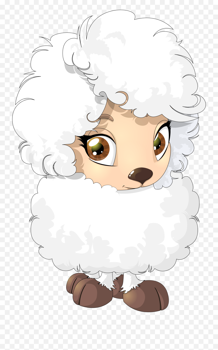 Cute Sheep Png Clipart Picture - Female Sheep Cartoon Emoji,Sheep Emoticon Tumblr