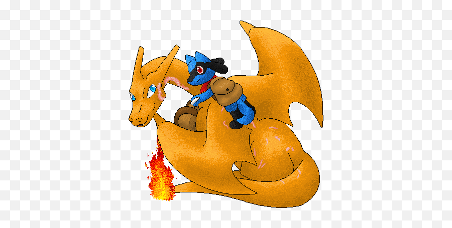 Felix The Riolu And Roderick The Charizard Inactive - Fictional Character Emoji,Pokemon That Help People With Emotions
