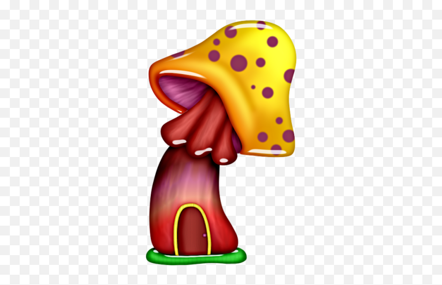 Mushroom Clipart Free Fairies Gnomes Elves Unicorns - Fairies And Unicorns Clipart Emoji,Elven Emojis