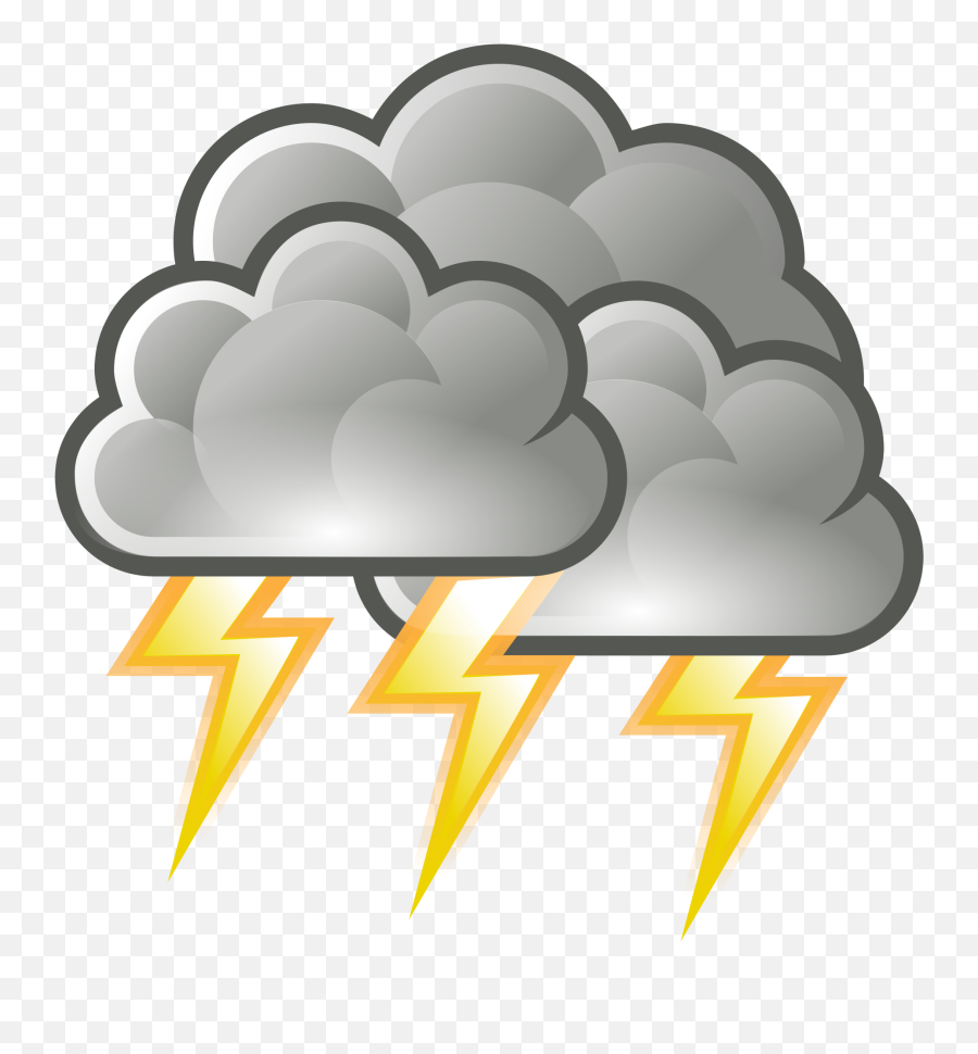 Thunderstorm Weather Symbol - Clipart Best Storm Png Emoji,Thunder Cloud Rain Emoji