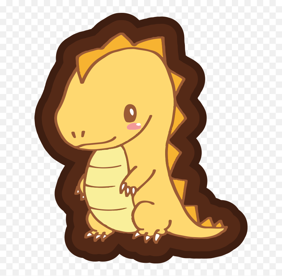 Dinosaur Yellow Standing Tall And Smiling Kids Vinyl Carpet Emoji,Flocked Real Tree Smile Emoticon