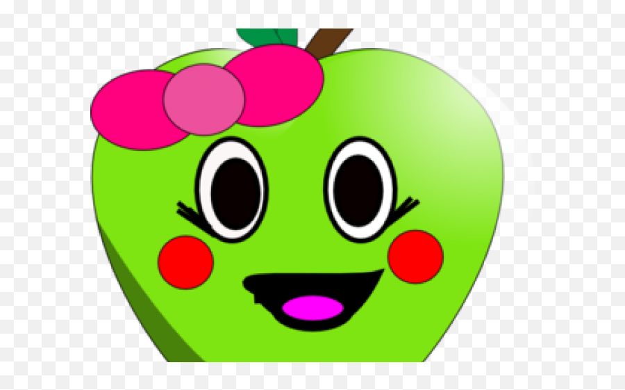 Apple Clipart Smiley Face - Cute Happy Face Emoji Clipart,Snow Emoticons Kawaii