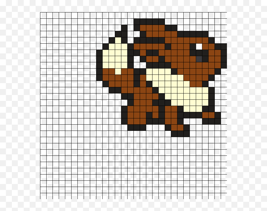 Doug Dimmadome Png - Eevee Soccer Ball Hama Bead Eevee Pixel Art Emoji,Perler Bead Designs Emojis