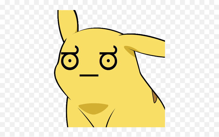 Give Pikachu A Face - Face Funny Squidward Emoji,Pikachu Meme Emoticon