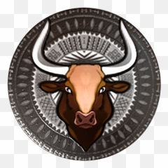 Moorabaraba - Ox Emoji,Longhorn Cattle Emoji Sign
