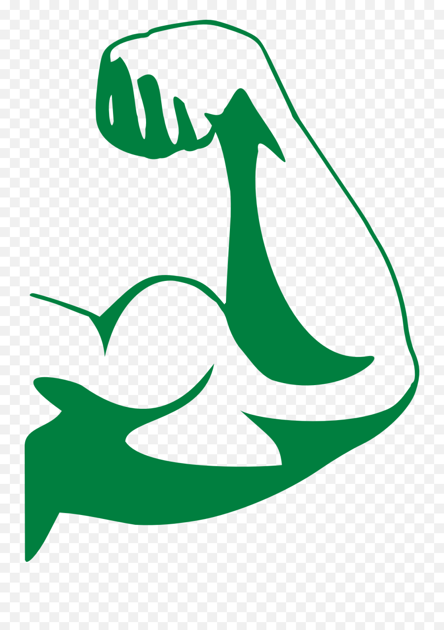 Strong Arm Muscle - Bicep Flex Clip Art Png Download Strong Graphic Emoji,Emoticon 