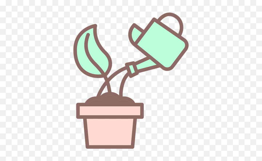 Watering Sprout Icon - Transparent Png U0026 Svg Vector File Flowerpot Emoji,Sprout Emoji