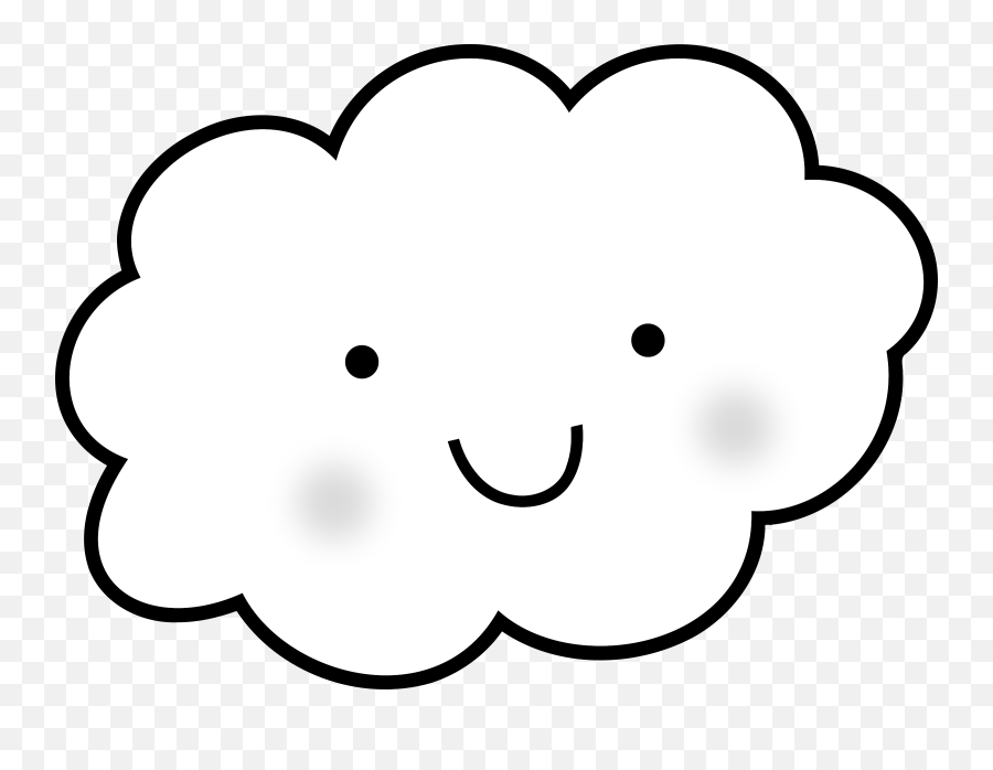 Smiley Clipart Cloud Smiley Cloud Transparent Free For - Happy Emoji,Cloud Emoticon