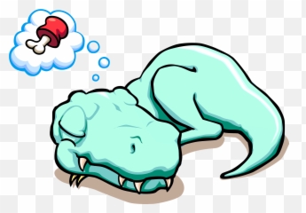 Tyrannosaurus Dreaming Clipart - Big Emoji,Dreaming Emoji