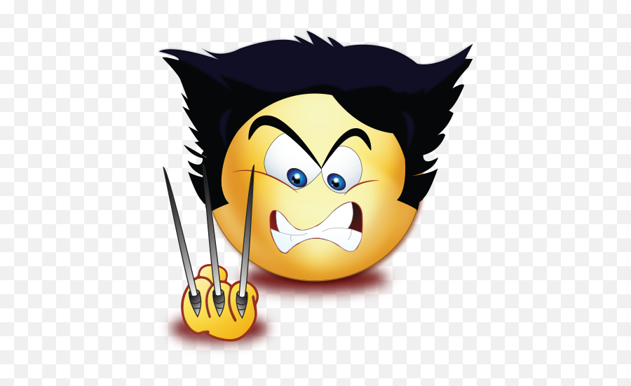 Angry Wolf Scissor Hands Emoji - Angry Emoji I2symbol,Scissor Emoji