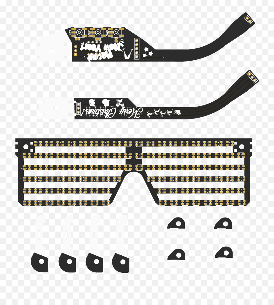 Merry Rgb Led Ultimate - Smd Led Glasses Pcb Emoji,Emotion Glasses Video