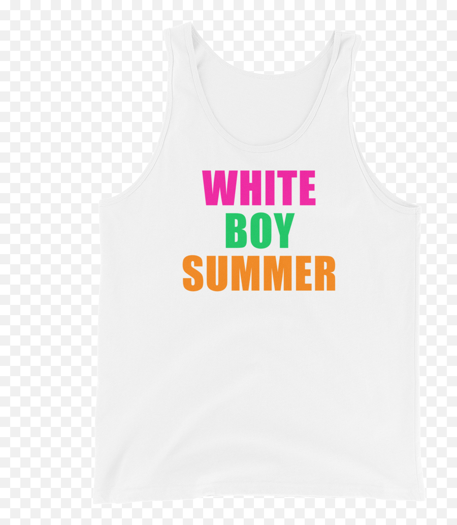 Noughties Tank White Boy Summer - Bangunan Emoji,Glory Boyz Tank Top Emojis Shirt