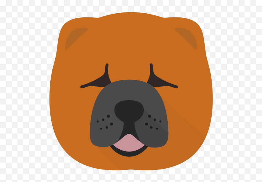 Personalised Chow Chow Dog Bowls - Chow Chow Icon Png Emoji,Rainbow Emoji Dogs