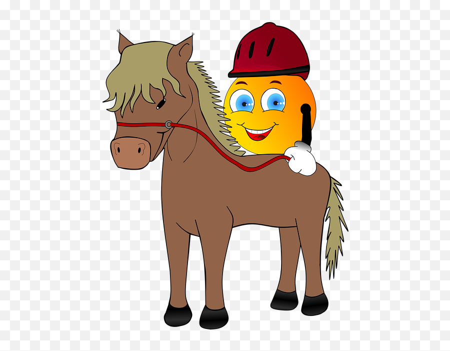 Strange Equestrian - Horse Riding Emoji,Horses Emotion Illustration