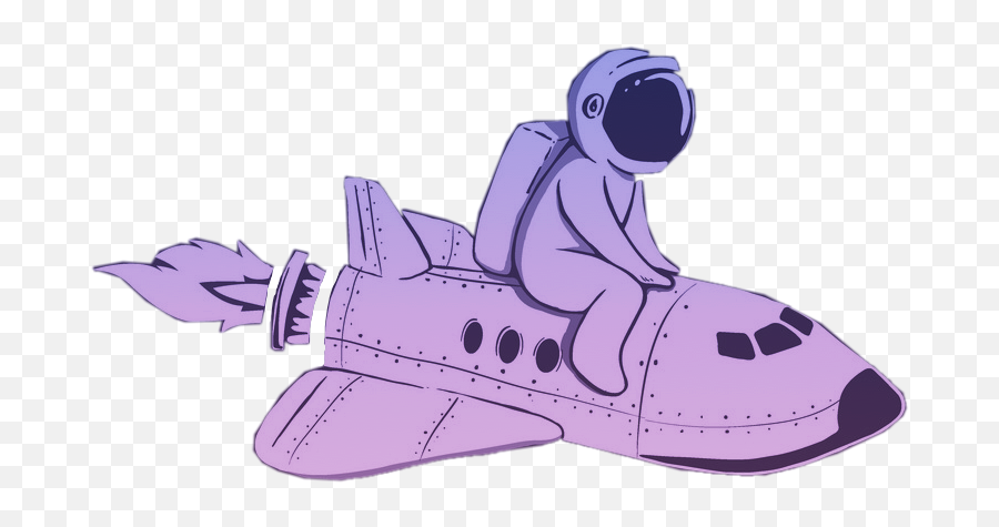 Space Cute Rocket Rocketship Sticker - Fiction Emoji,Rocketship Emoji