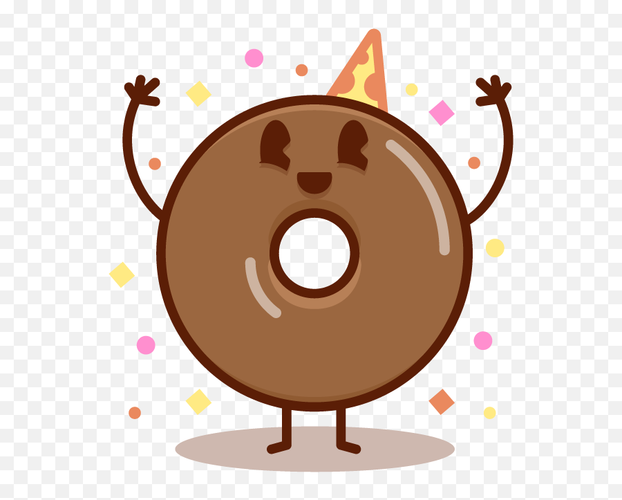 Fun Donuts By Everystudio - Happy Emoji,