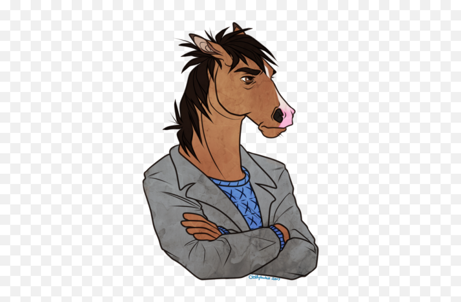 Download Free Television Horse - Bojack Horseman Fanart Emoji,Horse Facial Emotions
