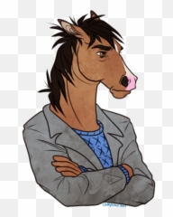 Download Free Television Horse - Bojack Horseman Fanart Emoji,Horse Facial Emotions