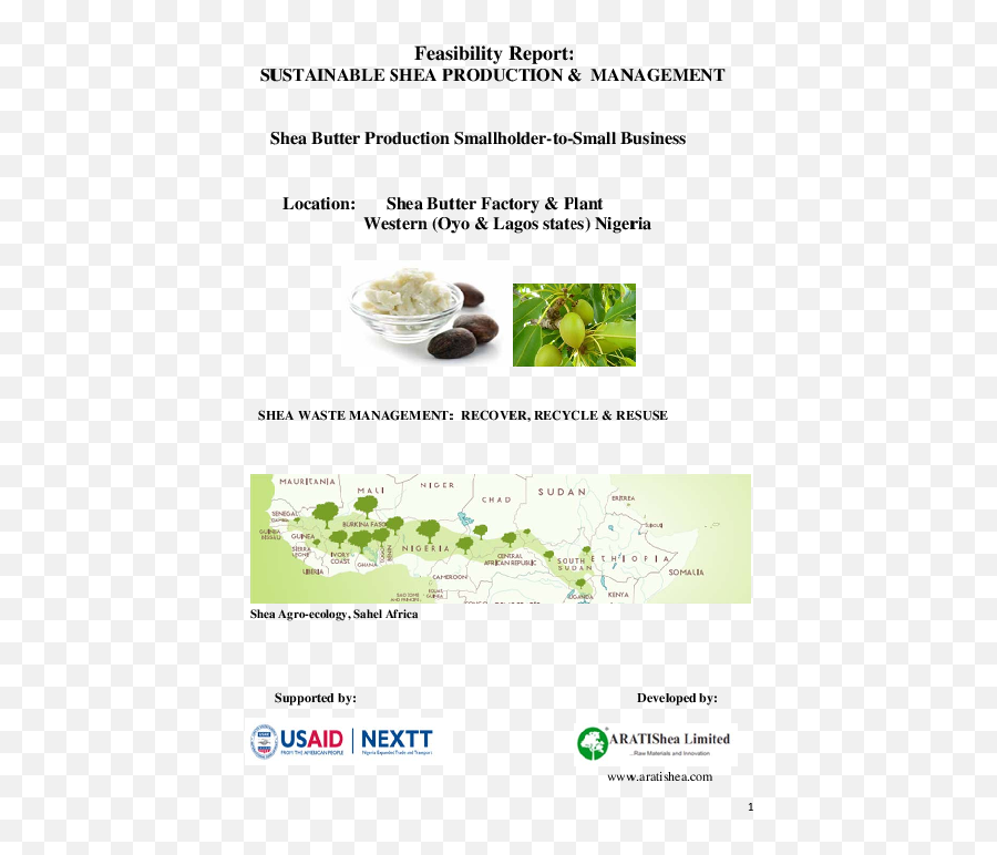 Pdf Shea Factory Feasibility Report 2016 Oyo State - Natural Foods Emoji,Emotion Face, Ffa, Ppa, Loc