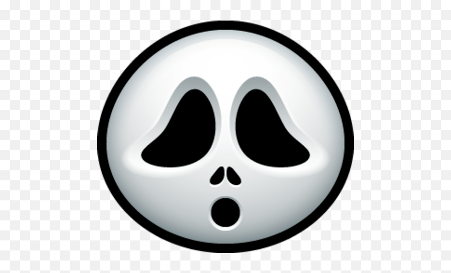 Halloween Emoticon Smileys Halloween Smileys For Facebook - Scream Mask Clipart Png Emoji,Mime Emoji