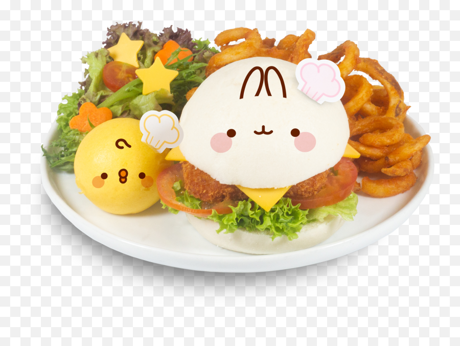Pop - Up Molangthemed Cafe Available At Bugis From Feb 18 Emoji,Cute Molang Emoticon