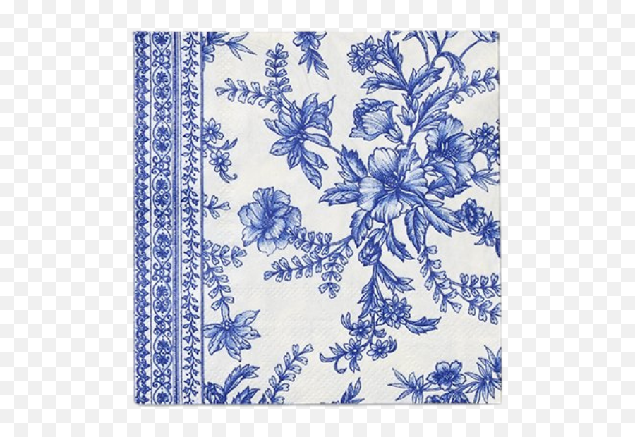 Blue French Toile Paper Cocktail Napkins Emoji,Party City Emoji Stickers