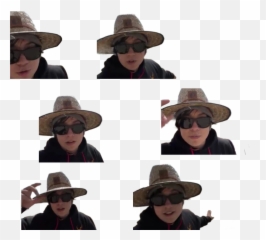 Discover Trending Wer Stickers Picsart Emoji,Sunglasses Emoji With Cowboy Hat