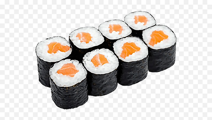 Sushi Transparent Png - Sushi Food Black White Orange Sushi Png Emoji,Sushi Emoji Png