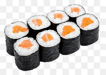 Sushi Transparent Png - Sushi Food Black White Orange Sushi Png Emoji,Sushi Emoji Png