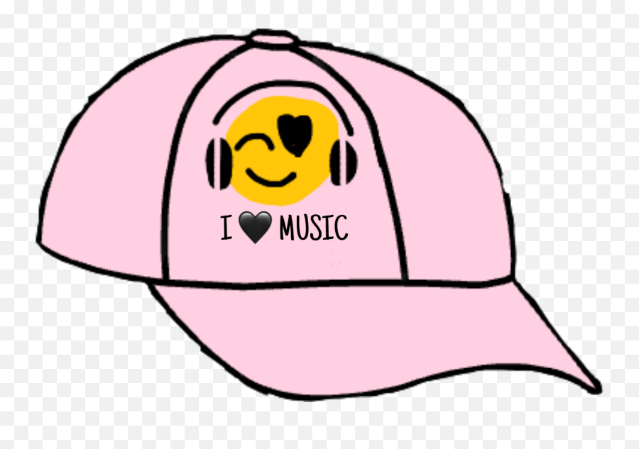 Ilovemusic Emoji Headphones Gacha Hat Sticker By - For Baseball,Cap Emoji