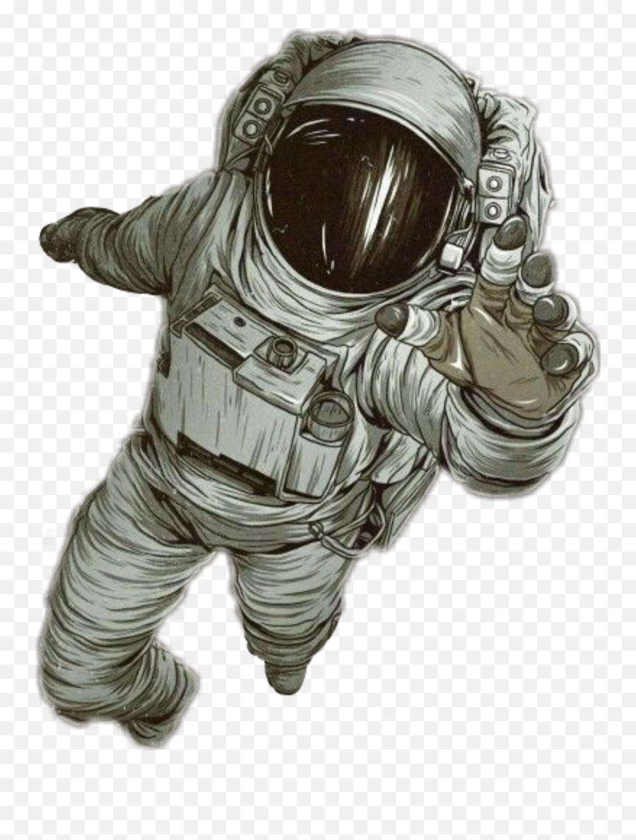 Astronaut Space Gravity Sticker - Realistic Astronaut In Space Drawing Emoji,Space Man Emoji