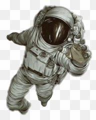 Astronaut Space Gravity Sticker - Realistic Astronaut In Space Drawing Emoji,Space Man Emoji